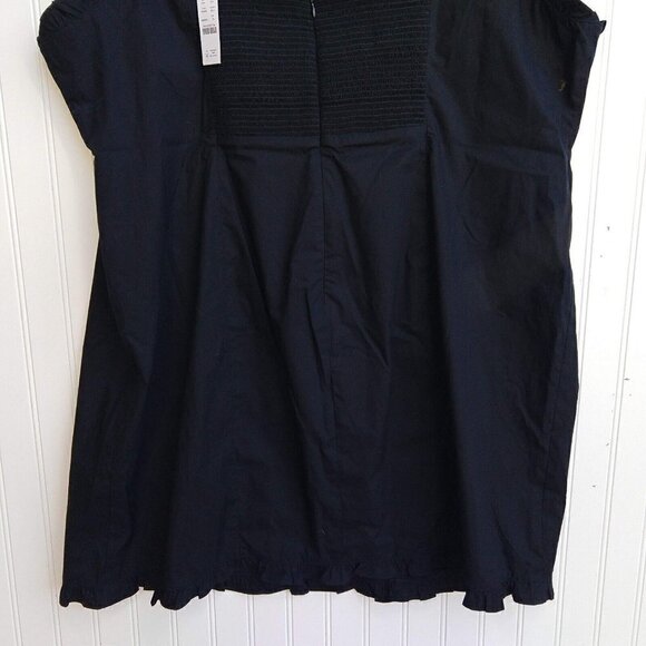 J Crew Ruffle Trim Mini Dress in Stretch Cotton Poplin Plus Size 24 NWT BR445 - Picture 11 of 15